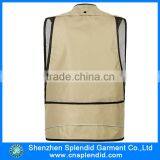 2016 Latest Design Multipocket Dark Green Men' Cargo Vest thumbnail-4