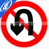 Reflective Adhesive Orbid Turn Back Road Sign