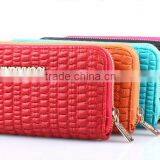 Single Zipper Red Clutch Bifold Purse Wallet thumbnail-2