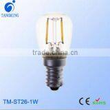 Glass Led Lamp T26 0.5w 1w Mini Led Filament Bulbs 2700k Led Lampada