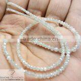 White And Grey Diamond Beads Necklace Wholesaler In India