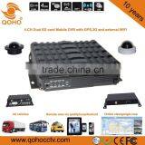 H.264 TWO SD Car Mobile DVR Audio Video Sync , GPS,3G/4G,WIFI.Car Black Box Function thumbnail-2