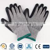 HPPE Fiberglass Nylon PU Coating ANSI 4 Cut Resistant Gloves thumbnail-2