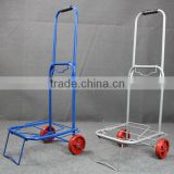 Portable collapsible folding trolley cart