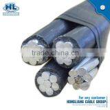 33kv Abc Aerial Bundle Cable AAC Wire ACSR Netural Cable #4 AWG Triplex Aluminum Clam ABC Cable thumbnail-1
