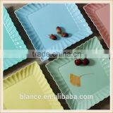 Colorful Dinner Plates Set in Square Shape thumbnail-2