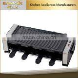 Professional Electric Cooker Grill , Somkeless 1200W Electric Raclette Grill for 8 Person thumbnail-2