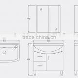 Middle East Hot Sale Yellow Color Bathroom Vanity Flooring Vanity With Ceramic Basin thumbnail-6