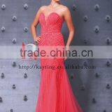 Luxurious Beads Sexy Elegant Girl Party Wear Western Evening Dress 2015 thumbnail-2