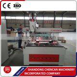 Three Workstage Furniture CNC Router Machine With Ratating Spindle thumbnail-4