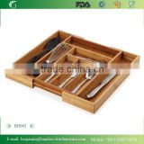 BH003/Hot Sale Exquisite Extension-type Bamboo Storage Box,Bamboo Drawer Organizer,