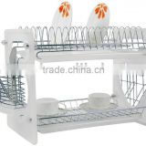double dish rack with heart shape plastic side