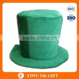 Fancy carnival party decor green top hat/ St Patrick's day top hat for adult