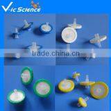 0.22micron syringe filters with Nylon, PVDF,PES for lab using