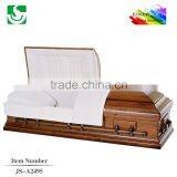 JS-A2495 cheap good quality white interior perfect casket