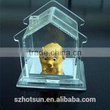 Acrylic/plastic/Plexiglass/Perspex/PMMA Material Acrylic Gold Pig Display Box thumbnail-1