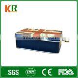 Musical Tin Box With UK Flat Printing Special Square Tin