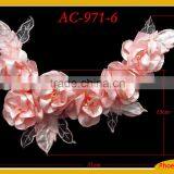 Fancy Silk Chiffon Flower Trim AC-971 thumbnail-6