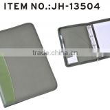 a4 conference folder with 2 ring binder / pu leather portfolio as portfolio folder / leather file folder