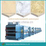 Stone Surface Polyurethane Sandwich Panel Production Line/artificial Marble Baseboard pu Sandwich Panel Making Machines.