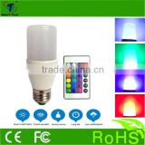 16 color change led lamp , CE&ROHS RGB LED bulb , IR control led bulb