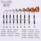 9pcs Golf Pro Cosmetic Makeup Brush Professional Kit Makeup Brushes With Black thumbnail-6