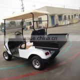 Electric golf car with rear cargo box and CE certificate