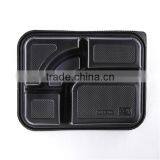 5-Compartments Disposable Plastic PP Bento Lunch Box ,Food Container thumbnail-4