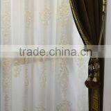 Antique European Solid Coffee Color Velvet Home Deco Window Curtain thumbnail-4