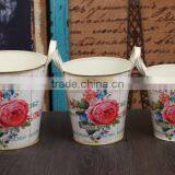 Made in China Wholesale Galvanized Mini Metal Pitcher Flower Vase thumbnail-3