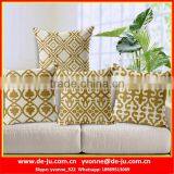 Dark Gold Boreal Garden Line Cushions thumbnail-1