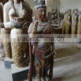 Hand Carved Avalokitesvara Wooden Statue Sculpture thumbnail-4