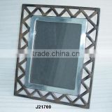 Aluminium Photo Frame in mirror polish and terracota finish zig zag design also available in Mat