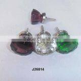 Multi Colour Glass Knob With Screw and Nut Available in All Colours