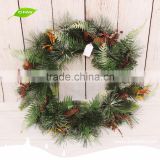 GNW CHWR-1605018 Trade assurance decorative gift christmas wreath real for sale