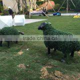 Fiberglass Goat Statue With Artificial Grass thumbnail-6