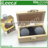 Natural Soapstone Whiskey Sipping Stones Ball Best Wine Gift Set for Christmas thumbnail-1