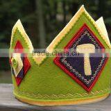 2017 New Product Hot Sale Wholesale China Handmade Custom Party Supply Headband Design Tiara Student Felt Dental Prom King Crown thumbnail-1