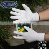NMSAFETY 13 Gauge Nylon Liner Cleanroom Electronic Industy PU Working Glove thumbnail-1