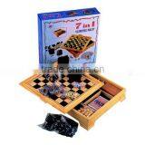 7 in 1 Wooden Game Set,Wooden Chess Set, thumbnail-1