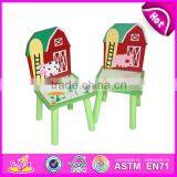 Lovely Wooden Table and Chair Toy for Kids,wooden Toy Table and Chair Set for Children,cute Wooden Table and Chair W08G129 thumbnail-4