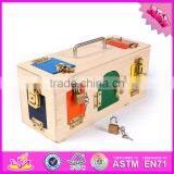 2016 Hot Sale Kids Wooden Toy Box With Lock, Top Fashion Children Wooden Toy Box With Lock W08C163 thumbnail-2