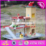 2017 New Products Children Parking Toy Small Wooden Toy Garage W04B047 thumbnail-1