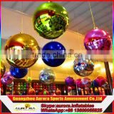 Hot Selling Decoration/party Large inflatable PVC silver mirror ball for sale