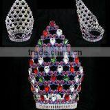 Crystal Fashion Wedding Crowns Headband In Green And Red Color thumbnail-2