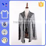 Pearl Silk Textile Open Wrinkles Placket Design Women Draped Coat thumbnail-1