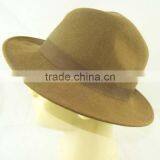 Brown Color Fisherman Hat Cap Bucket Hats Ladies Wool Felt Hat With High Quality thumbnail-6