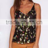 New Floral Design Allover Embroidery Fancy Tops Woman Summer Sleeveless Sexy Tops thumbnail-5