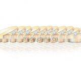 Artificial 6 MM Three Tone Plated Side Veni Bangles thumbnail-1