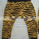 wholesale tiger jacquard knitted newborn kids baby leggings